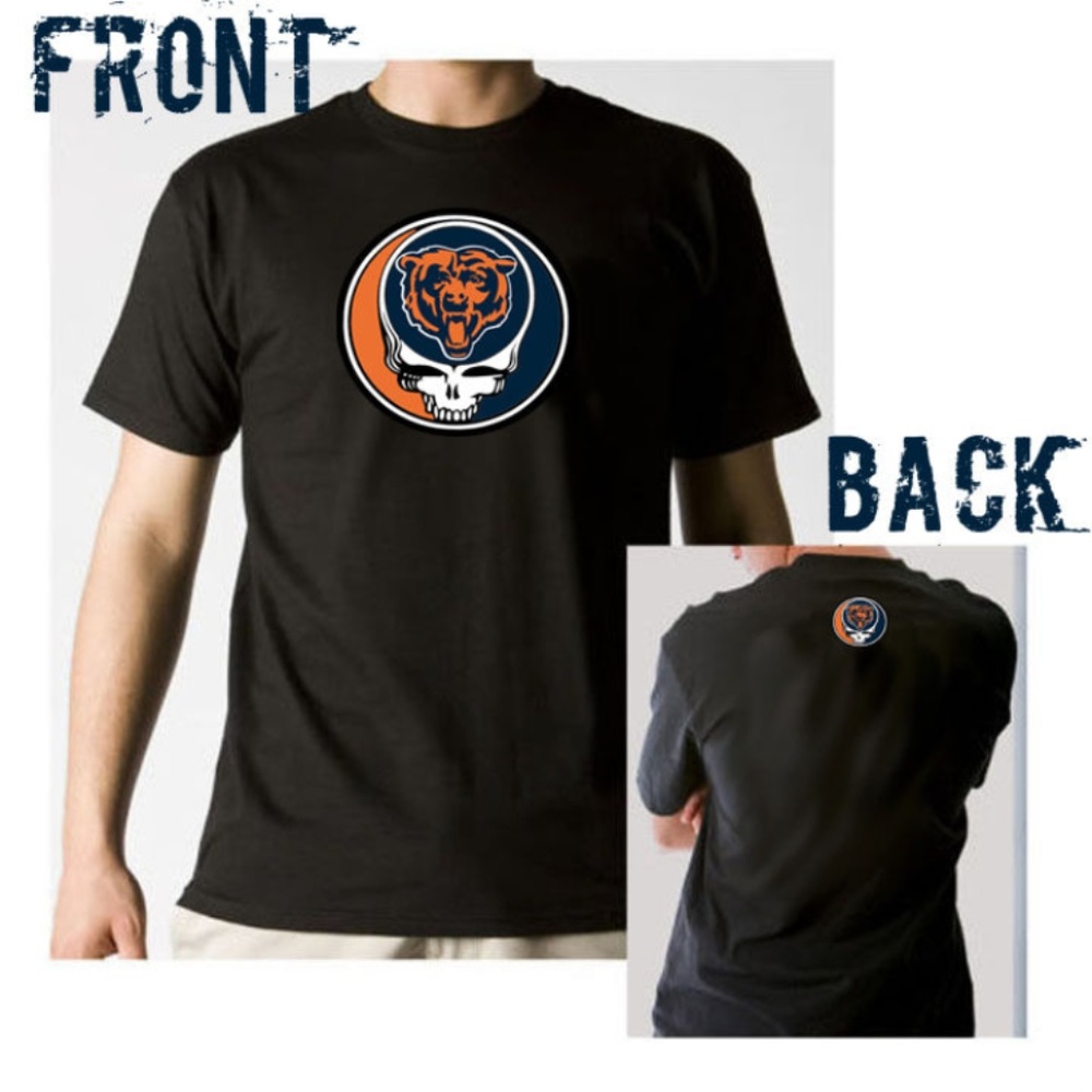 Grateful Dead Chicago Bears stealie lot shirt